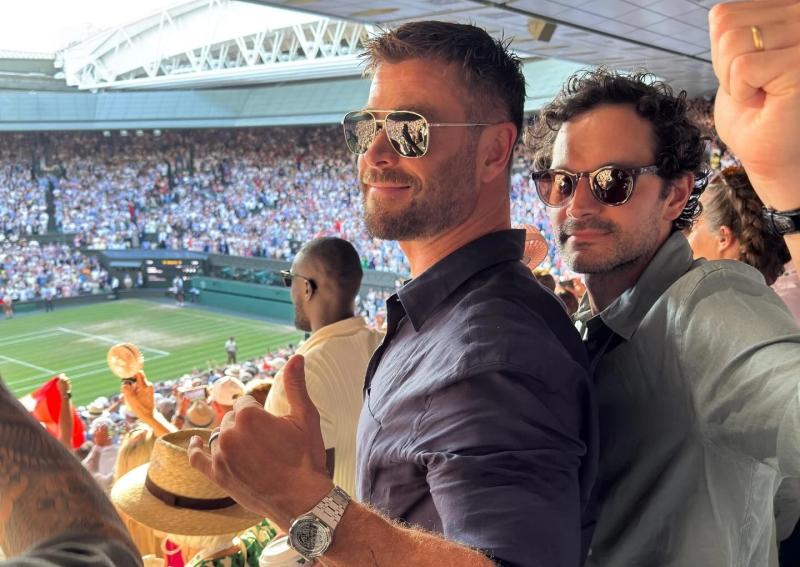 Wimbledon dong ho hieu,  Dong ho Audemars Piguet,  Dong ho Rolex USD,  Rolex Wimbledon,  Chris Hemsworth dong ho,  David Beckham dong ho,  Leonardo DiCaprio Rolex,  Dong ho sao Wimbledon anh 2