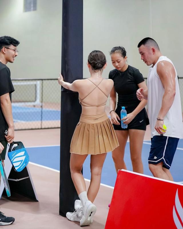 Quynh Kool,  Milan Pham,  Phuong Dung,  Phuong Dung pickleball,  Milan Pham pickleball,  Quynh Kool pickleball anh 5
