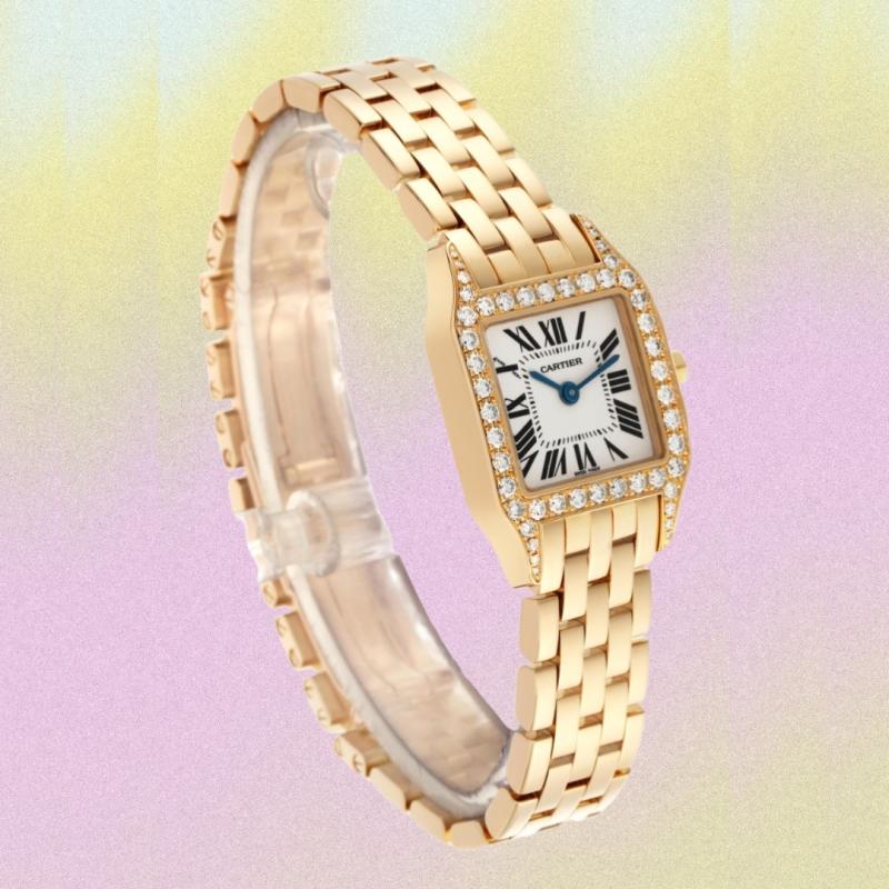 Taylor Swift Cartier,  Cartier Santos Demoiselle,  dong ho dinh hon,  gia Santos Demoiselle,  hieu ung Taylor Swift,  dong ho xa xi anh 2