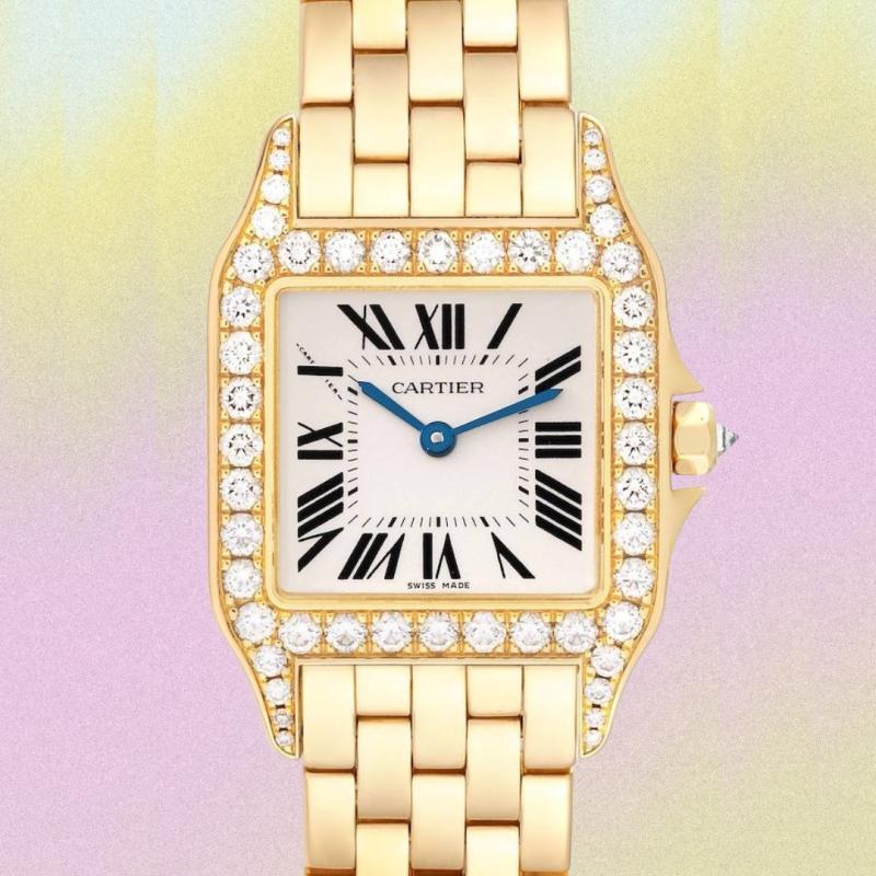 Taylor Swift Cartier,  Cartier Santos Demoiselle,  dong ho dinh hon,  gia Santos Demoiselle,  hieu ung Taylor Swift,  dong ho xa xi anh 3