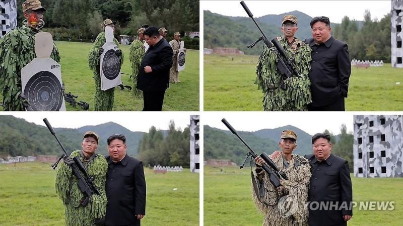 Kim Jong Un,  thi sat,  Linh ban tia,  Quan doi Trieu Tien,  Sung truong ban tia,  Can cu huan luyen,  Tap tran Han Quoc anh 2