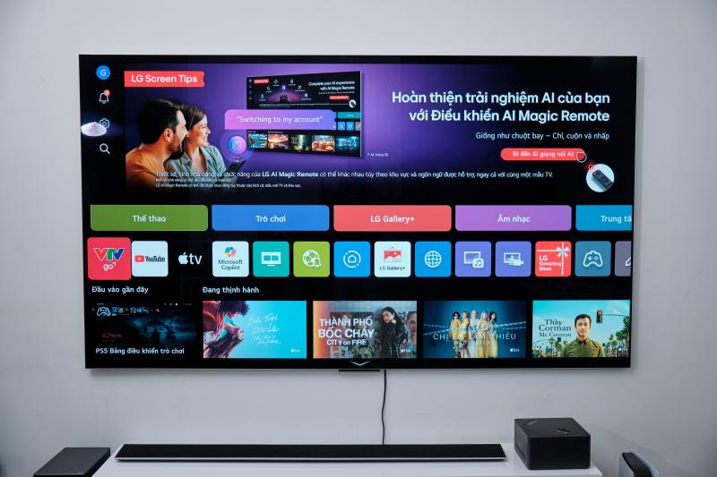 TV OLED,  LG M5,  TV dat nhat,  khong day,  cong nghe AI,  ket noi wireless anh 5