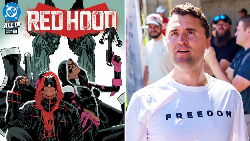 Charlie Kirk,  Batman,  DC Comics,  canh huu,  am sat,  tong thong Trump,  ban chet,  Red Hood anh 1
