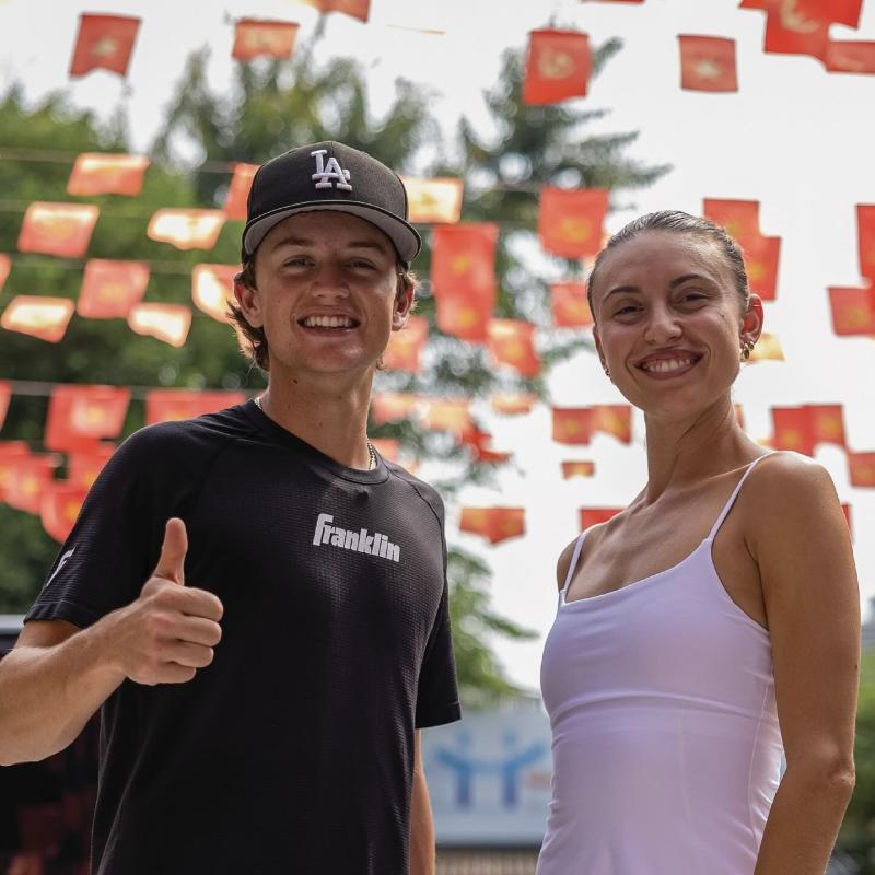 Parris Todd pickleball,  pickleball Ha Noi,  vo dich MLP,  Barbie pickleball,  tay vot Parris Todd,  san pickleball Ha Noi anh 1