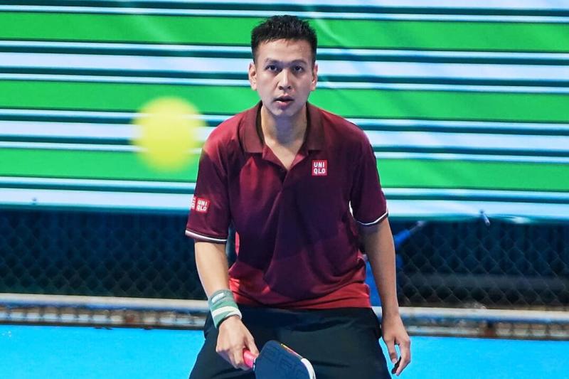 Trieu Cau Long,  Trinh Linh Giang,  Ly Hoang Nam,  Trieu Cau Long pickleball anh 1