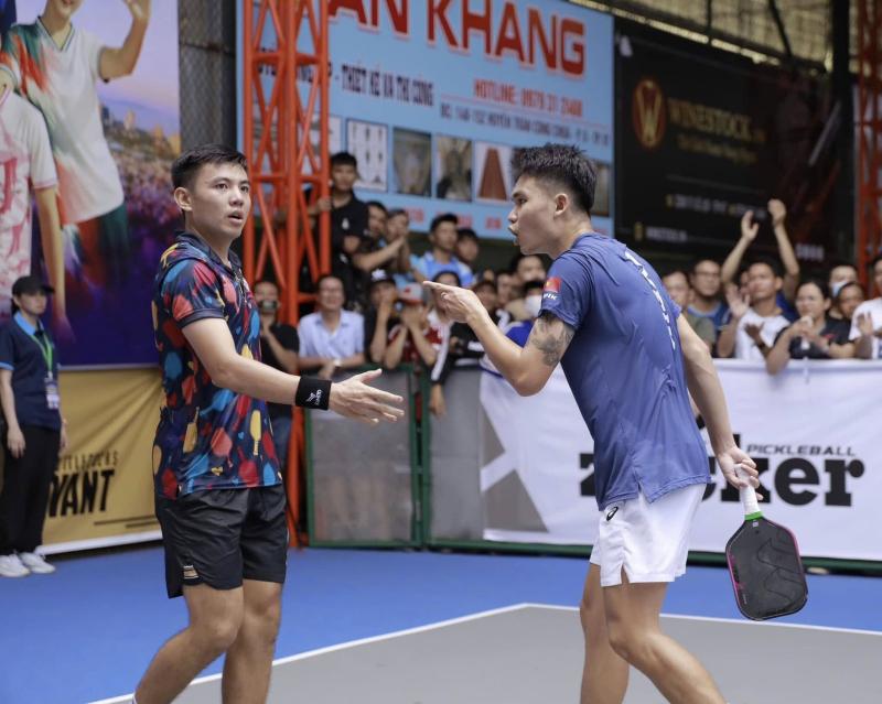 Ly Hoang Nam,  Trinh Linh Giang,  Trieu Cau Long,  Ly Hoang Nam pickleball anh 1
