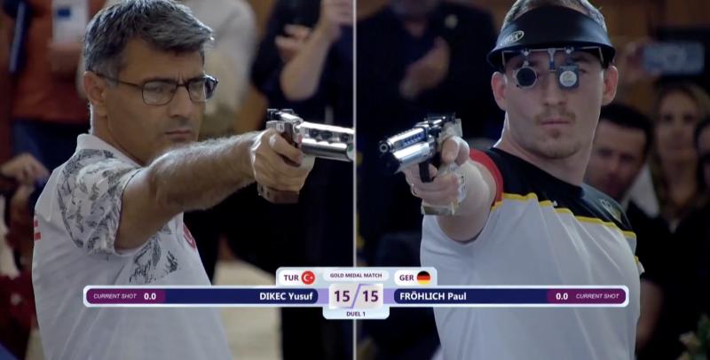 Yusuf Dikec,  xa thu,  Olympic Paris 2024,  ban sung hoi,  HCV ban sung,  Yusuf Dikec tro lai anh 1