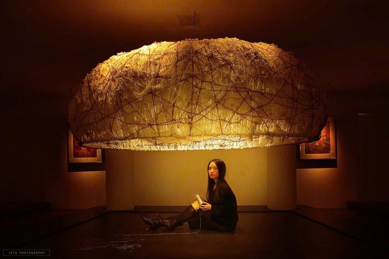 Thao Nguyen Phuong,  Fiber art Viet Nam,  Trien lam Soi,  Nghe thuat soi,  Artera Space anh 1