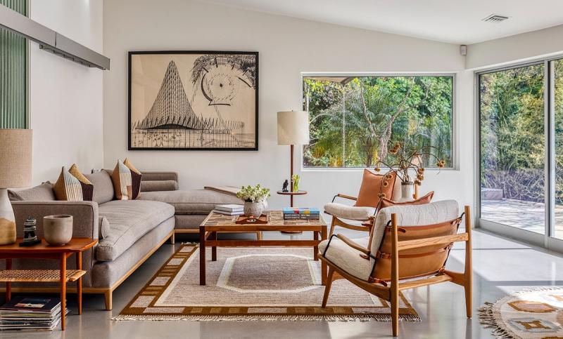 Lily Collins nha,  Emily in Paris nha,  Case Study House 10,  biet thu Pasadena,  bat dong san Hollywood anh 3