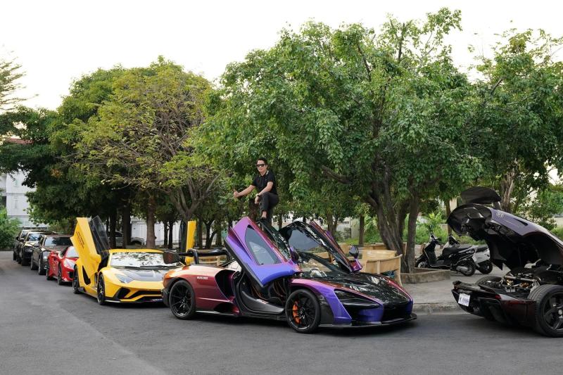 hoang kim khanh,  mailisa,  sieu xe,  ferrari,  lamborghini,  nguyen quoc vu,  doan di bang,  ngan collagen,  ngan 98,  luong bang quang anh 1