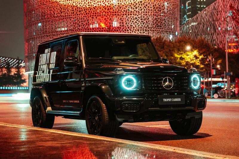 t1,  lien minh,  lien minh huyen thoai,  lol,  chung ket the gioi,  faker,  mercedes,  g580,  g580 eq,  xe dien,  ev,  trung quoc anh 1