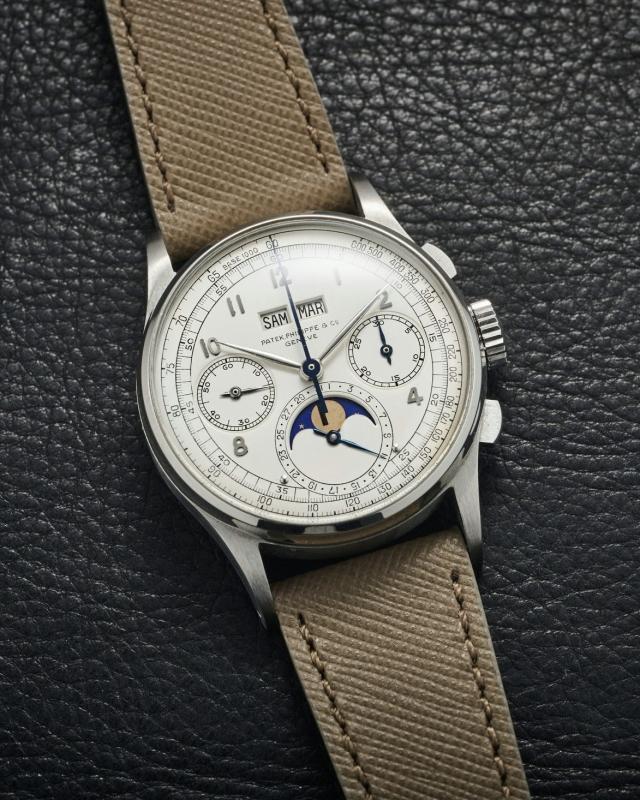 Patek Philipp,  dau gia Patek Philipp,  Patek Philipp dat nhat,  dau gia dong ho,  dong ho ky luc,  Patek Philipp Ref. 1518 anh 2