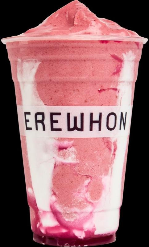 Hailey Bieber sinh to,  Erewhon sinh to dau,  Strawberry Glaze Smoothie,  thuc uong lam dep,  sinh to dau,  hop dong Hailey Erewhon anh 1