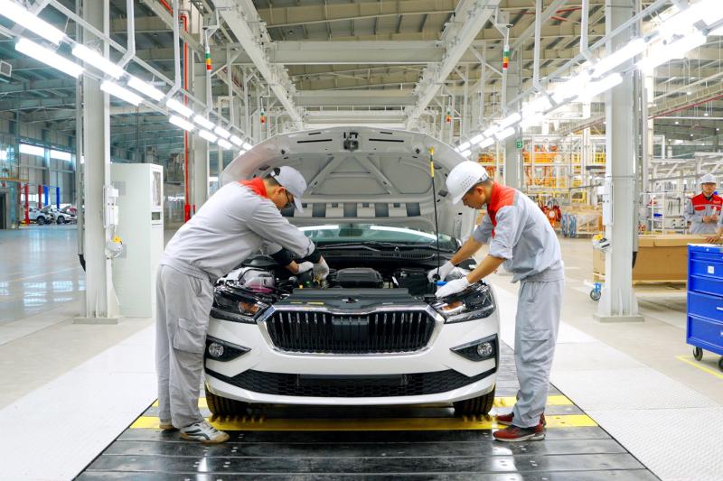 skoda,  xe dien,  ev,  lap rap,  ckd,  lap rap viet nam,  viet nam,  lao,  enyaq,  skoda enyaq anh 2