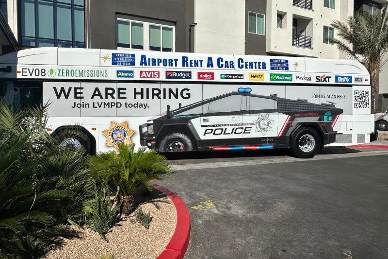 xe dien,  ev,  tesla,  tesla cybertruck,  xe canh sat,  canh sat,  canh sat my,  nevada,  my,  las vegas,  lvmpd anh 16