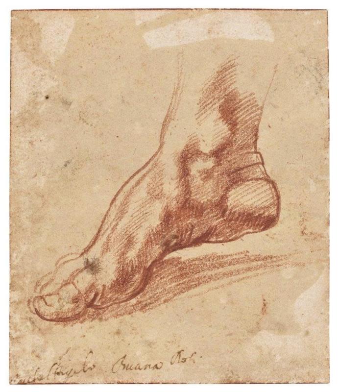 ban chan,  Michelangelo,  Nha nguyen Sistine,  Christie’s anh 1