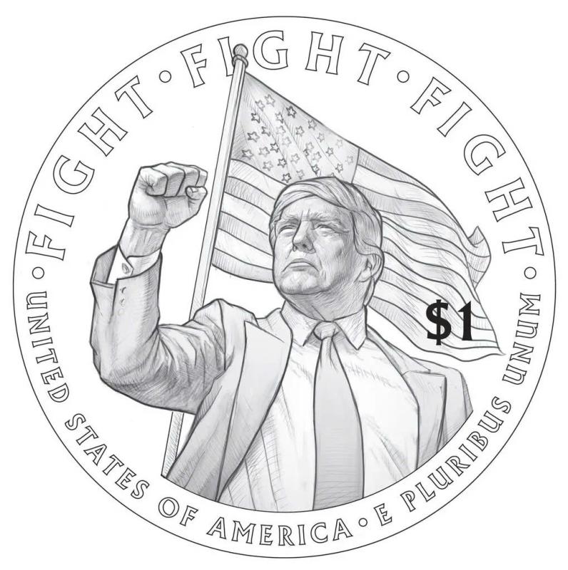 tien in hinh Donald Trump anh 1