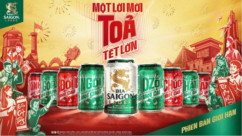 Bia Saigon Lager anh 1