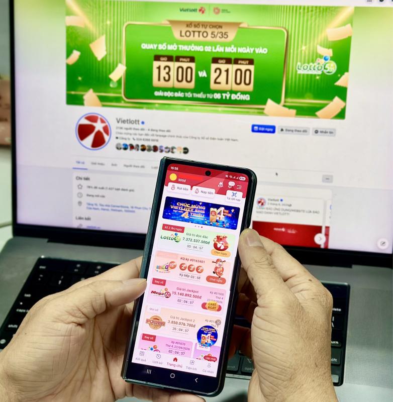 Vietlott SMS anh 1