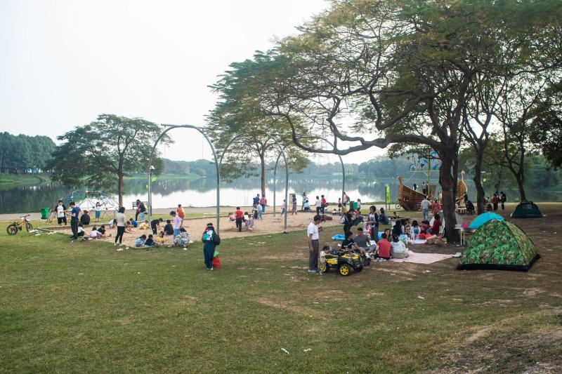 công viên,  công viên Yên Sở ảnh 4