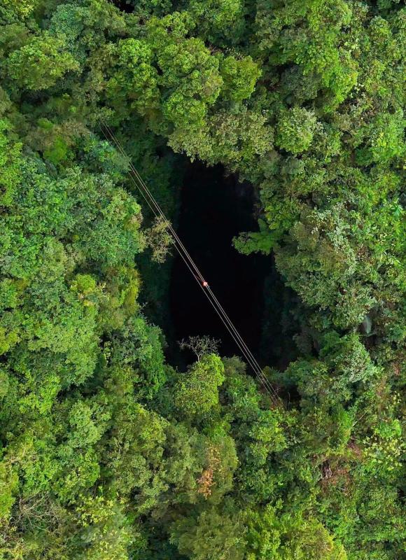 hố sụt,  zipline ảnh 5